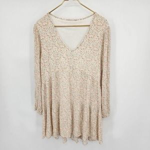 Altar'd State Boho Floral babydoll Tunic Dress Size Medium